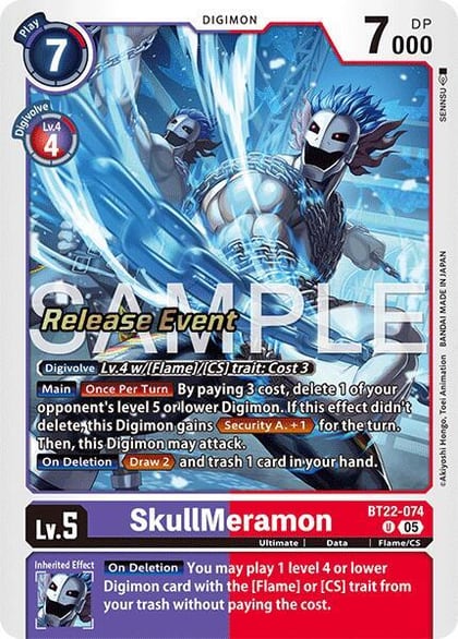 SkullMeramon, Cyber Eden Release Event Cards BT22-074 U