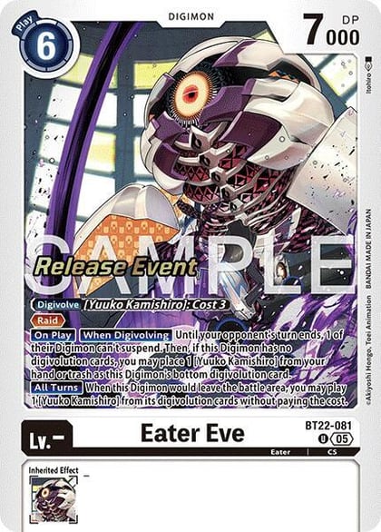 Eater Eve, Cyber Eden Release Event Cards BT22-081 U