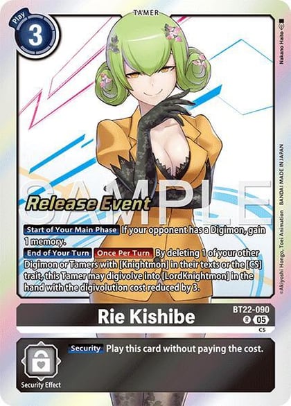 Rie Kishibe, Cyber Eden Release Event Cards BT22-090 R