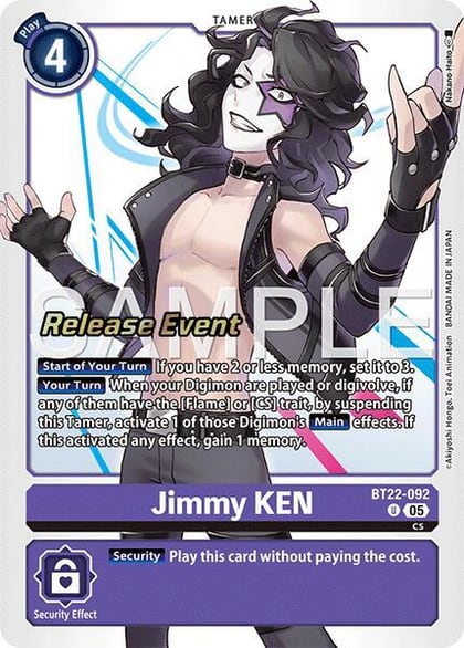 Jimmy KEN, Cyber Eden Release Event Cards BT22-092 U