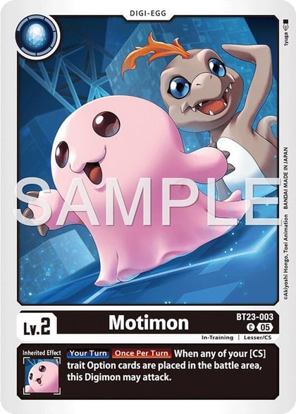 Motimon, Hackers' Slumber BT23-003 C