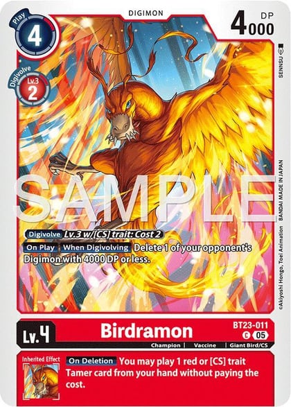 Birdramon, Hackers' Slumber BT23-011 C