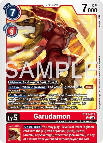 Garudamon, Hackers' Slumber BT23-012 C