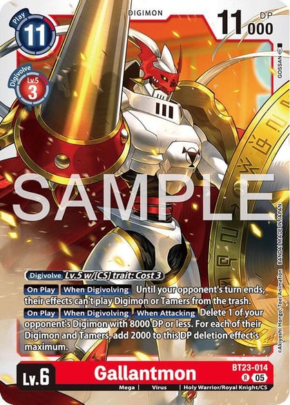 Gallantmon, Hackers' Slumber BT23-014 R