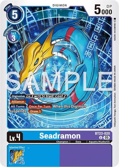 Seadramon, Hackers' Slumber BT23-020 U