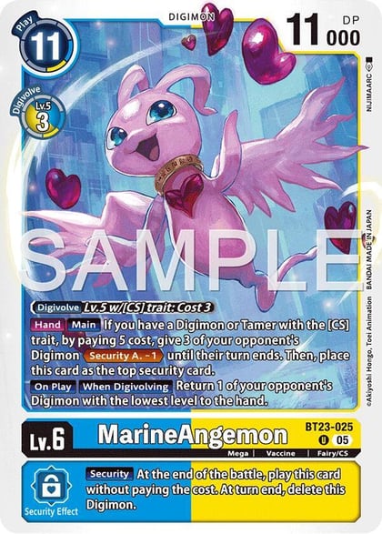 Marine Angemon, Hackers' Slumber BT23-025 U