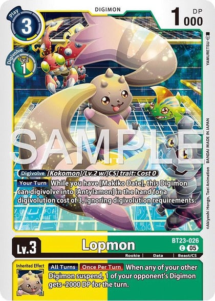 Lopmon, Hackers' Slumber BT23-026 C
