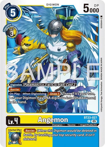 Angemon, Hackers' Slumber BT23-027 C
