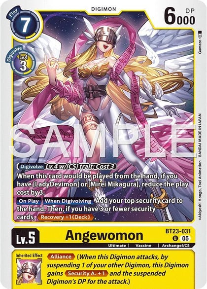 Angewomon, Hackers' Slumber BT23-031 U