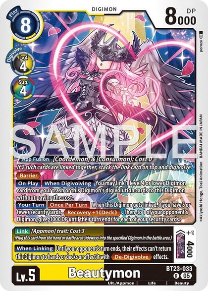 Beautymon, Hackers' Slumber BT23-033 R