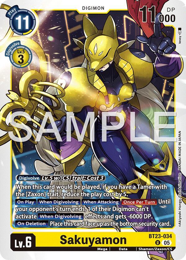 Sakuyamon, Hackers' Slumber BT23-034 U