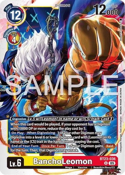 BanchoLeomon, Hackers' Slumber BT23-036 U