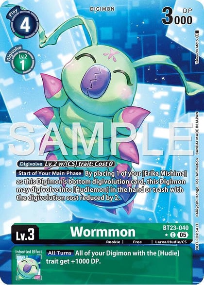 Wormmon (Hacker's Slumber Box Promotion Pack), Hackers' Slumber BT23-040 C