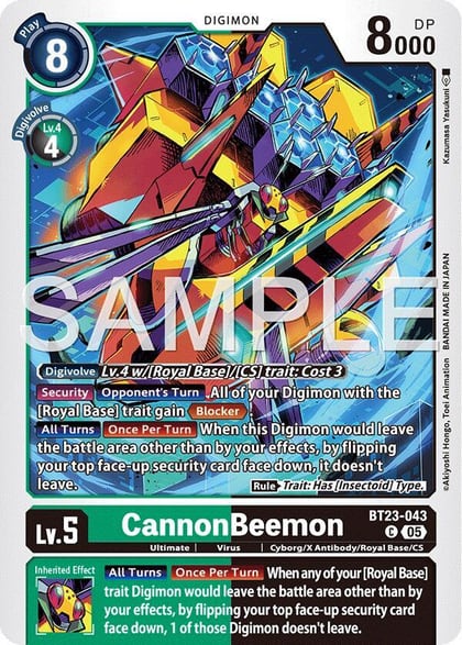 CannonBeemon, Hackers' Slumber BT23-043 C