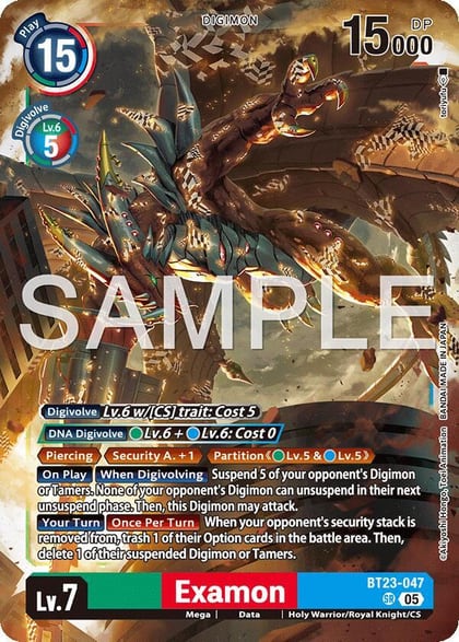 Examon, Hackers' Slumber BT23-047SR