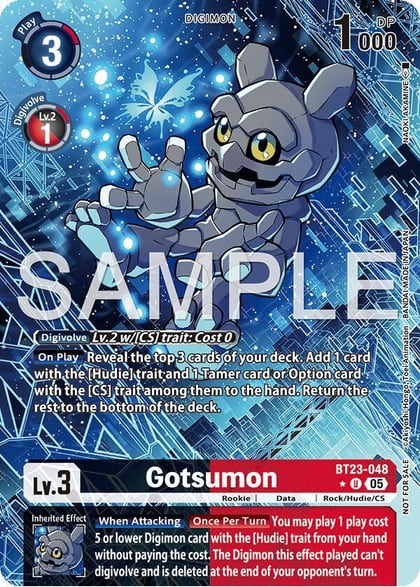 Gotsumon (Hacker's Slumber Box Promotion Pack), Hackers' Slumber BT23-048 U