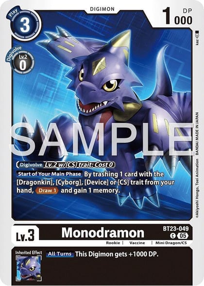 Monodramon, Hackers' Slumber BT23-049 C