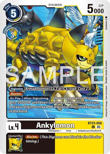 Ankylomon, Hackers' Slumber BT23-050 C