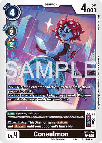 Consulmon, Hackers' Slumber BT23-052 C