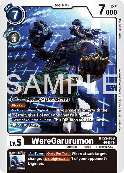 WereGarurumon, Hackers' Slumber BT23-056 C