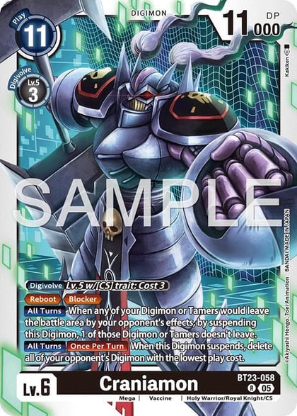 Craniamon, Hackers' Slumber BT23-058 R