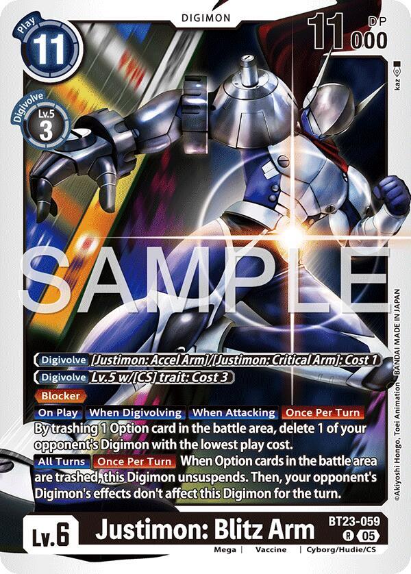 Justimon: Blitz Arm, Hackers' Slumber BT23-059 R