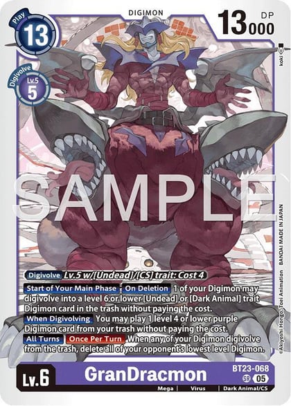 GranDracmon, Hackers' Slumber BT23-068 SR