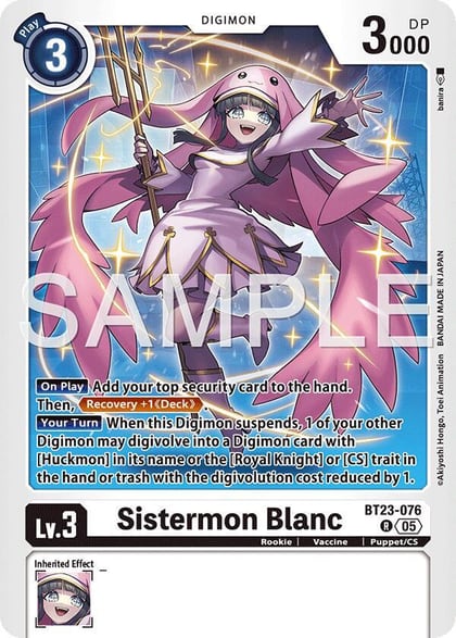 Sistermon Blanc, Hackers' Slumber BT23-076 R