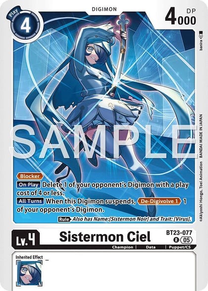 Sistermon Ciel, Hackers' Slumber BT23-077 R