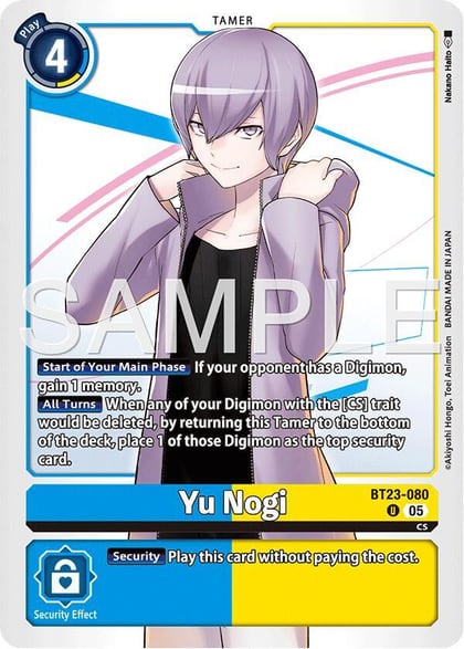 Yu Nogi, Hackers' Slumber BT23-080 U