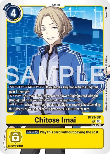 Chitose Imai, Hackers' Slumber BT23-081 SR