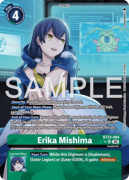 Erika Mishima (Alternate Art), Hackers' Slumber BT23-084 SR