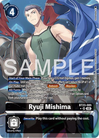 Ryuji Mishima (Alternate Art), Hackers' Slumber BT23-085 SR