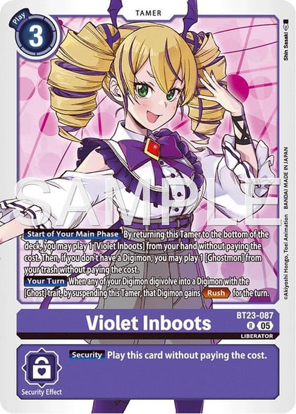 Violet Inboots, Hackers' Slumber BT23-087 R