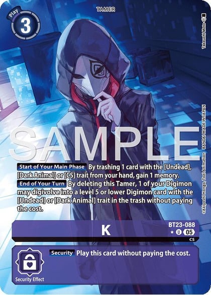K (Alternate Art), Hackers' Slumber BT23-088 U
