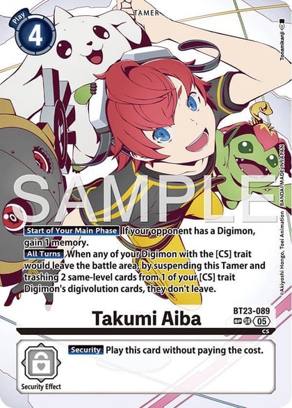 Takumi Aiba (SP), Hackers' Slumber BT23-089 SR