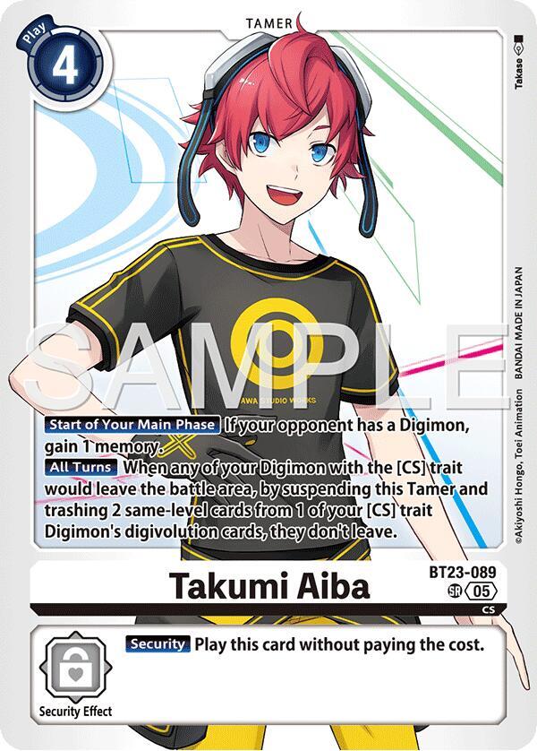 Takumi Aiba, Hackers' Slumber BT23-089