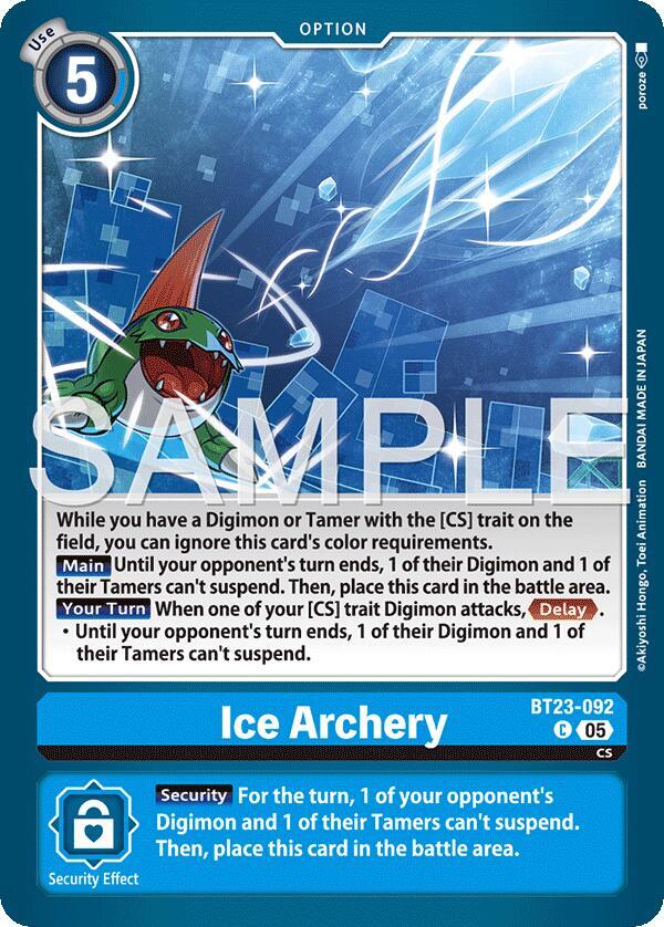 Ice Archery, Hackers' Slumber BT23-092 C
