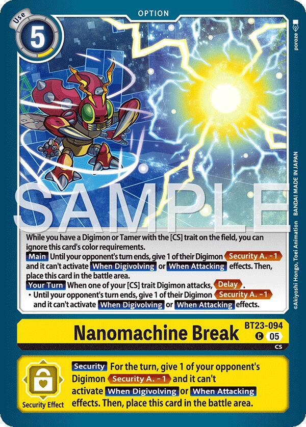Nanomachine Break, Hackers' Slumber BT23-094 C