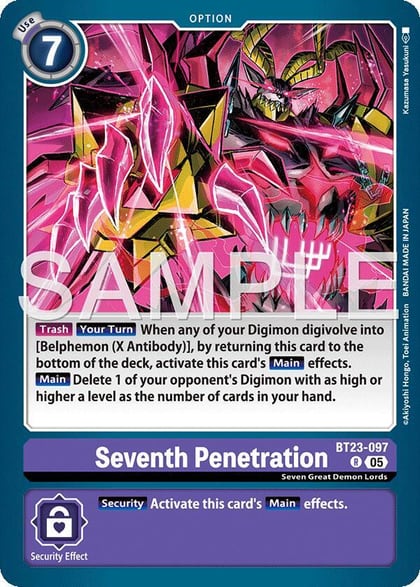 Seventh Penetration, Hackers' Slumber BT23-097 R