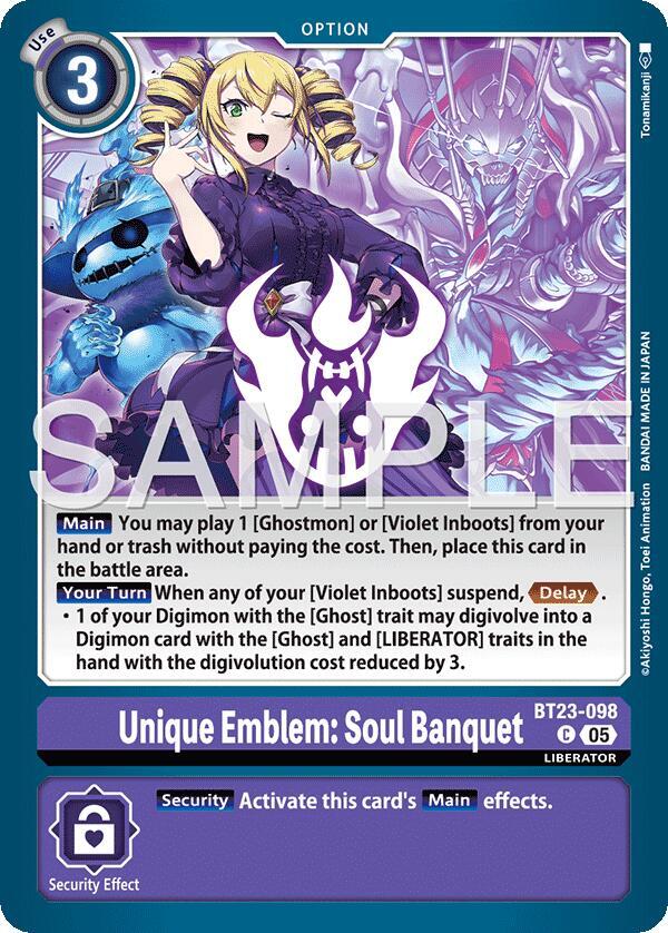 Unique Emblem: Soul Banquet, Hackers' Slumber BT23-098 C