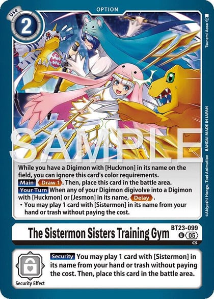 The Sistermon Sisters Training Gym, Hackers' Slumber BT23-099 U