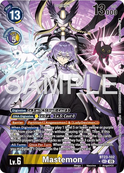 Mastemon (Alternate Art), Hackers' Slumber BT23-102 SEC