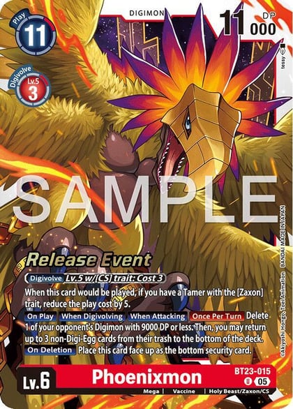 Phoenixmon, Hackers' Slumber Release Event Cards BT23-015 U