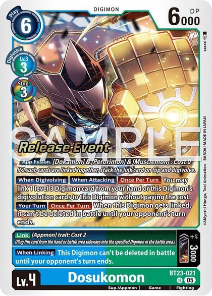 Dosukomon, Hackers' Slumber Release Event Cards BT23-021 U