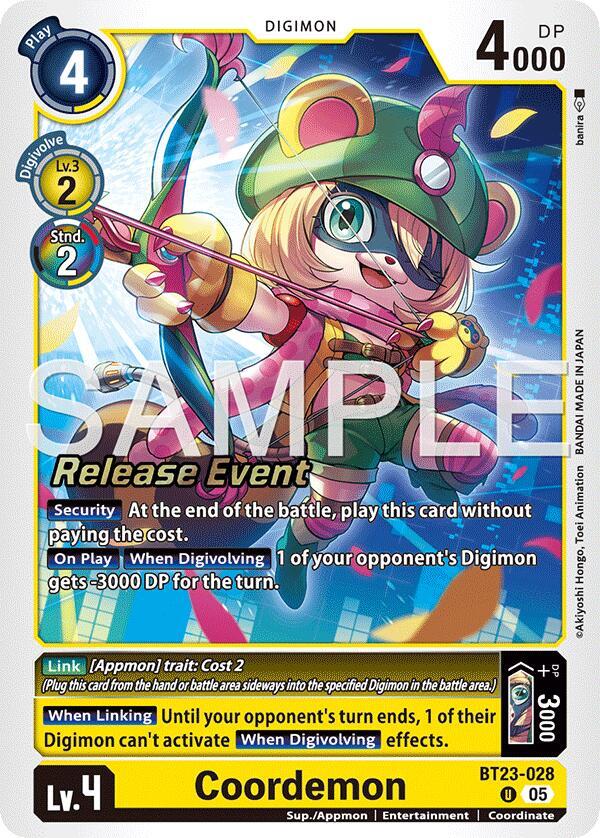 Coordemon, Hackers' Slumber Release Event Cards BT23-028 U