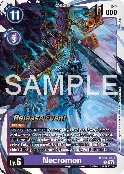 Necromon, Hackers' Slumber Release Event Cards BT23-069 R