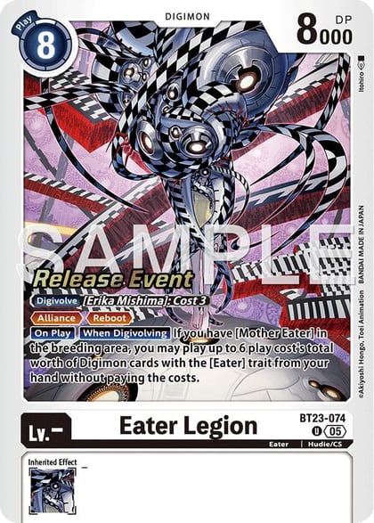 Eater Legion, Hackers' Slumber Release Event Cards BT23-074 U
