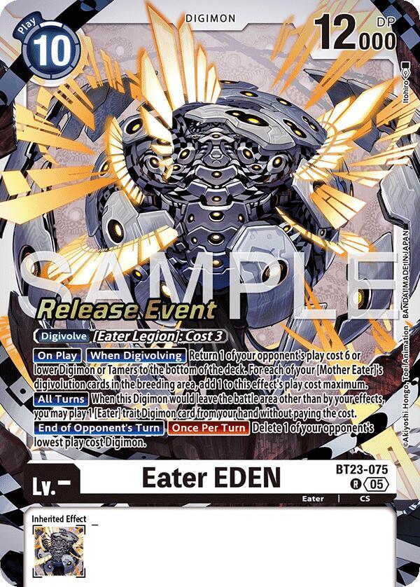 Eater EDEN, Hackers' Slumber Release Event Cards BT23-075 R