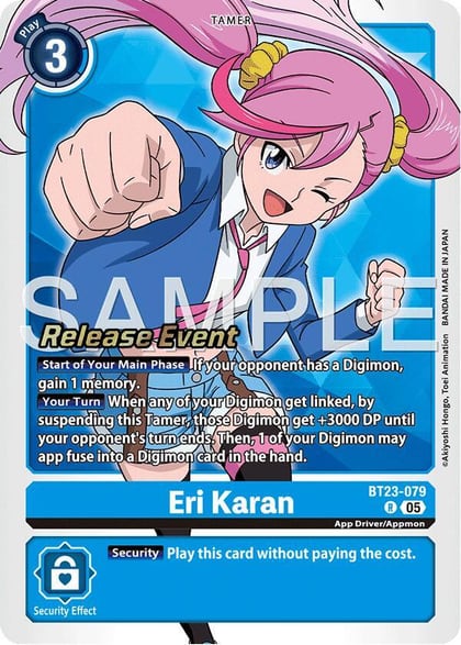 Eri Karan, Hackers' Slumber Release Event Cards BT23-079 R